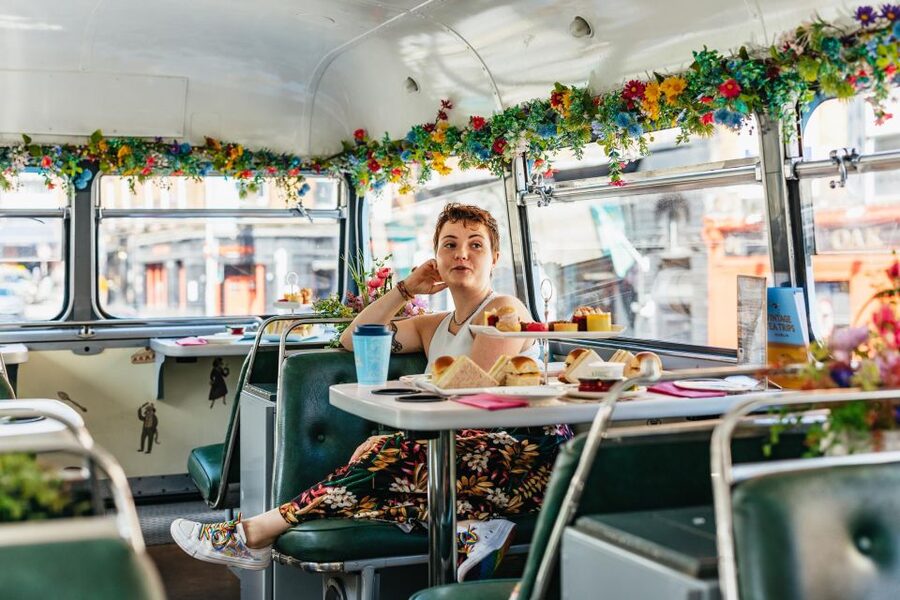 Dublin: Afternoon Tea Vintage Bus Tour - Afternoon tea that actually fits a short tour