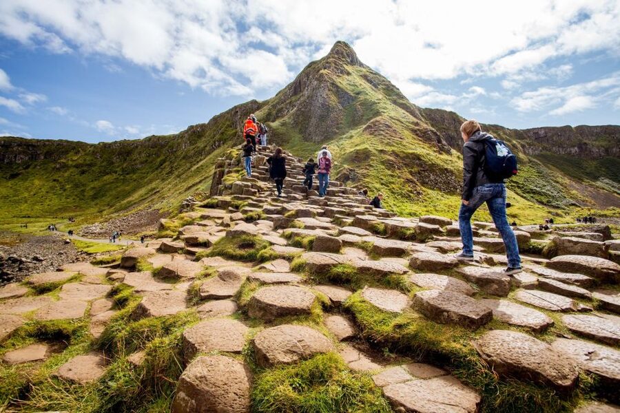Dublin: Belfast (Titanic or Taxi), Dunluce & Causeway Trip - Dunluce Castle ruins: short stop, big cliff energy