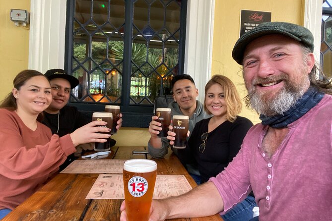 Dublin Coastal Hike and Pints with A local & His Dog Private tour - The Martello Tower stop: vintage radio, fortifications, and Dublin Bay views