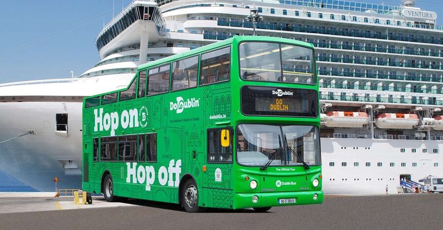 Dublin: Cruise Excursion Hop-On Hop-Off Tour & Rail Ticket - The hop-on hop-off bus: start at O’Connell Street and build a day plan
