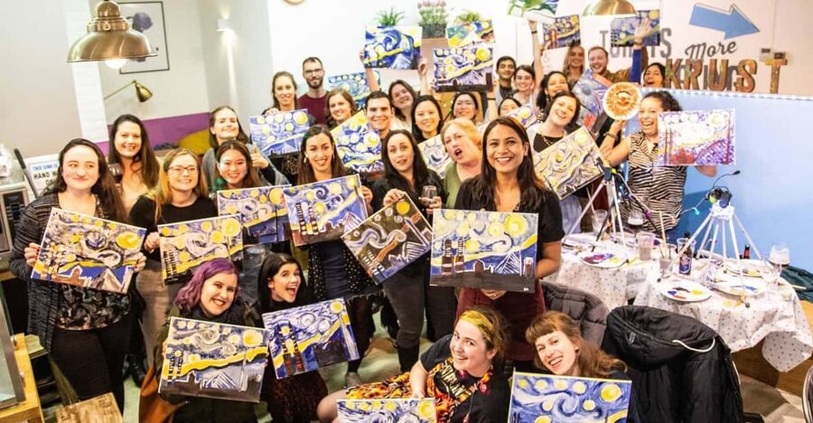 Dublin: Drinking and Painting Party with Art Instructor - A 2-Hour Creative Break in Dublin’s Smithfield