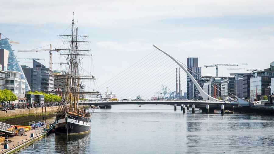 Dublin: Jeanie Johnston Tall Ship Irish Famine History Tour - Upper deck: Masts, craftsmanship, and Docklands views from the “shore side”