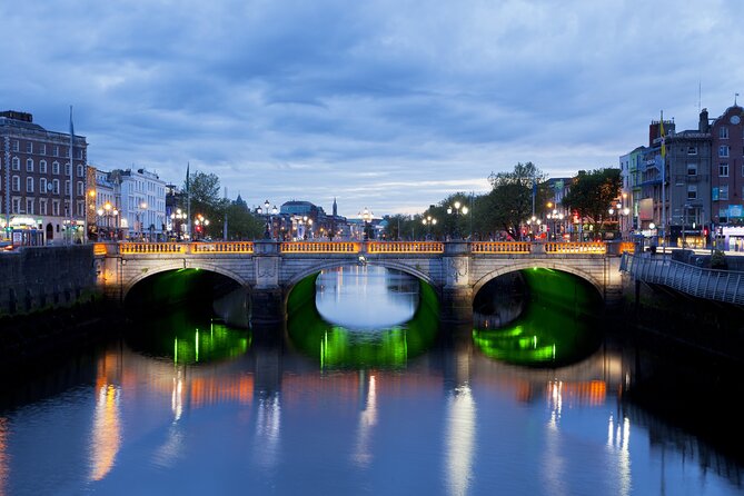 Dublin Live Guided Panoramic Open-Top Night Bus Tour - Jeanie Johnston and Samuel Beckett Bridge: past meets present