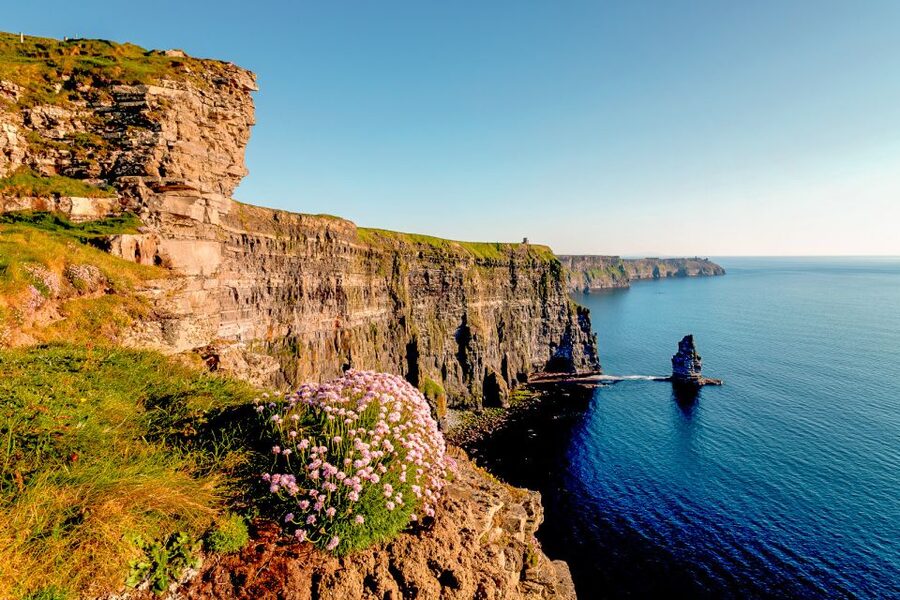 From Dublin: Galway and Kerry 3-Day Budget Tour - Day 2: The Burren’s alien terrain and Cliffs of Moher from the top