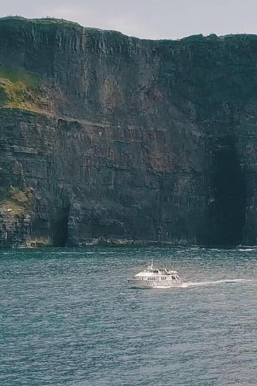 From Dublin: Galway + Cliffs of Moher Boat Cruise in Spanish - Cliffs of Moher Boat Cruise: The 300-Meter View From the Atlantic