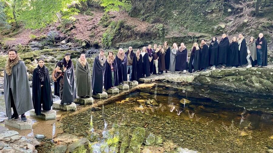 From Dublin: Game of Thrones Winterfell Locations Tour - Dressing the part: Stark cloaks, banners, swords, and shields